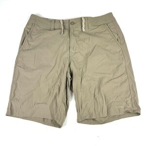 Patagonia Men’s Casual Pockets Chino Shorts Size Sz 34 Nylon Blend Khaki